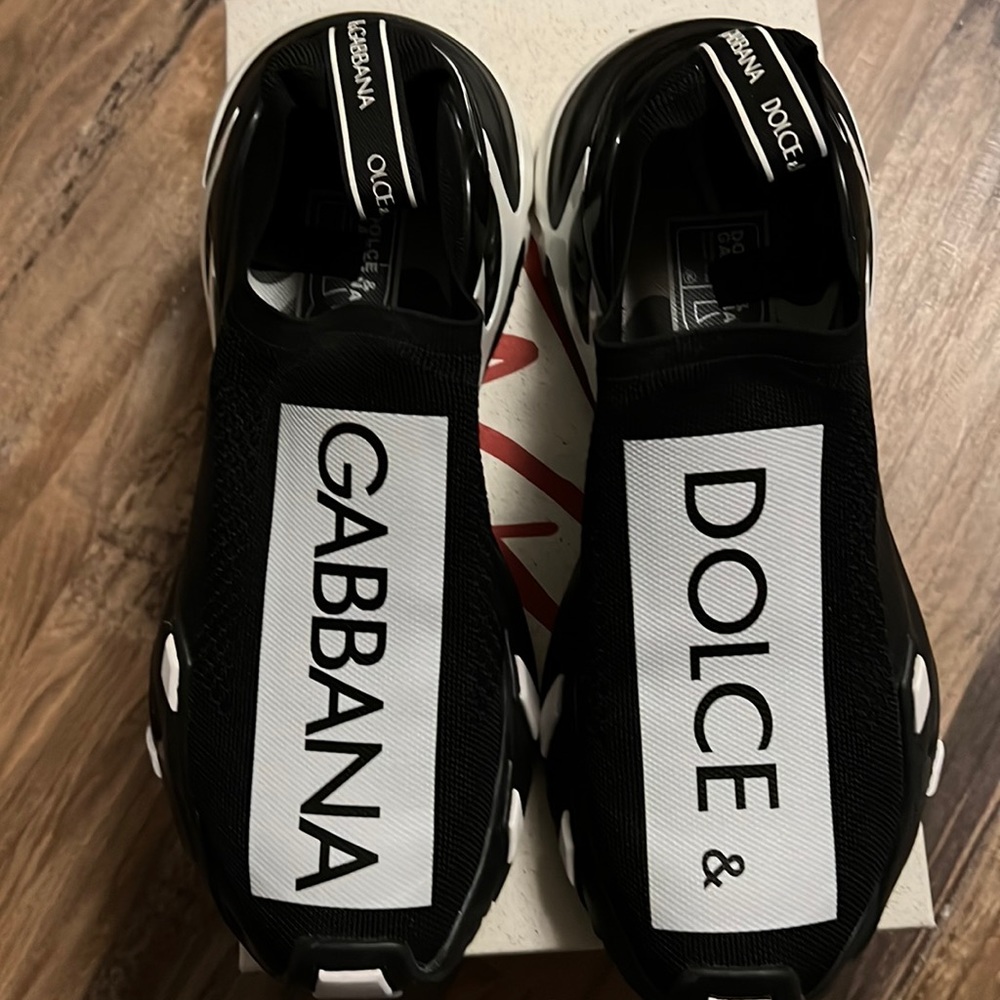 Dolce&Gabbana mesh logo slip-on sneakers